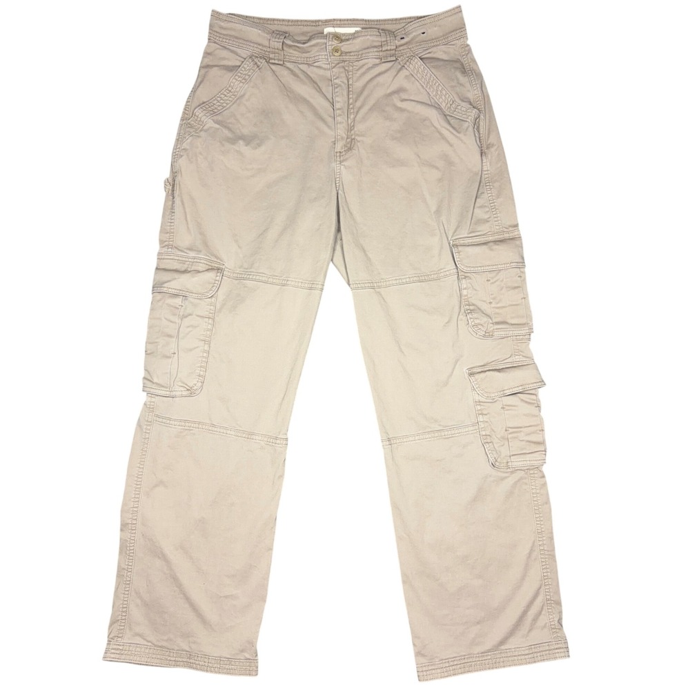 Abercrombie & Fitch Curve Love Cargo Pants Womens 12 31 Tan Utility Carpenter
